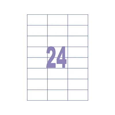 Afbeelding van Kangaro etiket inkjet/laser/kopieer 70x37mm 25 vel 24 stickers per K 7037