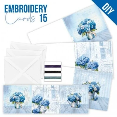 Afbeelding van Stitch and Do Cards 15 Berries Beauties Blue Meadow