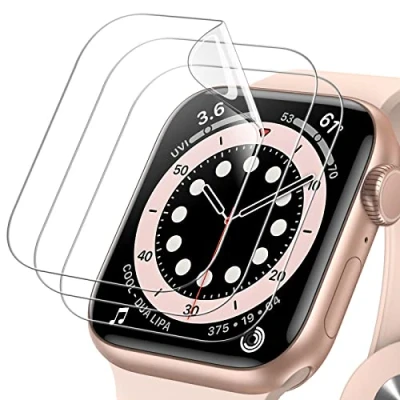 Afbeelding van JETech Displaybeschermfolie voor Apple Watch SE (2022/2020) /Series 6 5 4 44 mm, flexibele TPU folie, krasbestendig, HD helder, 3 stuks