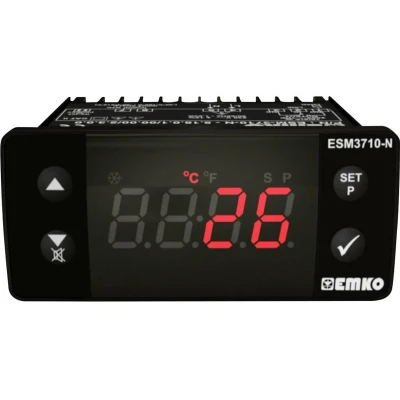 Afbeelding van Emko ESM 3710 N.8.05.0.1/00.00/2.0.0.0 Tweestandenregelaar Temperatuurregelaar J 0 tot 800 C Relais 16 A (l x b h) 65 76 35 mm