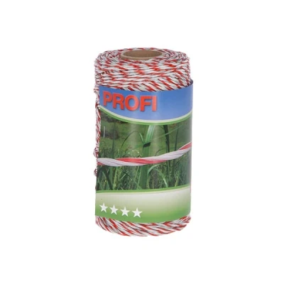 Afbeelding van Profi afrasteringsdraad 6x0,30 TriC, 200m, wit/rood