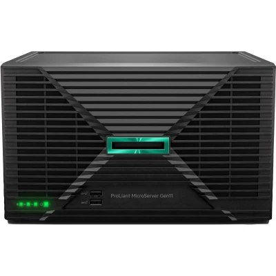 Afbeelding van HPE ProLiant MicroServer Gen11 E 2434 4c 32GB U 4LFF NHP 2x4TB HDD 180W External PS EMEA Cmp Mod Svr server 8 TB Ultra Micro Tower Intel® Xeon® 3,4 GHz DDR5 SDRAM