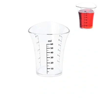 Afbeelding van ORION GROUP Keukenmaatbeker 60 ml met transparante jiggerschaal voor cocktails