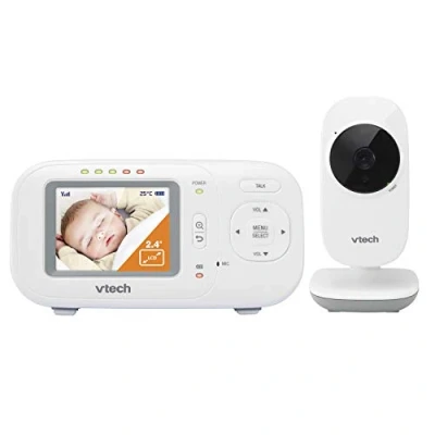 Image de Babyphone Vtech VM 2251 2.4 Capteur Photographique Mode Nuit Automatique Rétro Eclairage Infrarouge Blanc