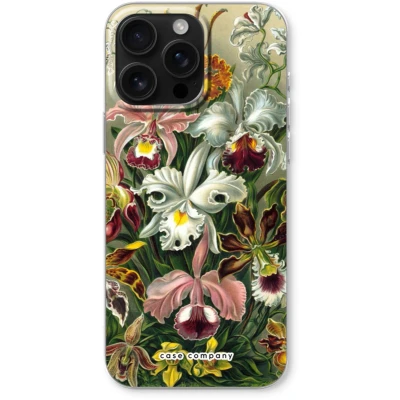 Afbeelding van Case Company® hoesje geschikt voor iPhone 16 Pro Max Haeckel Orchidae Soft Cover Telefoonhoesje Bescherming aan alle Kanten en Schermrand