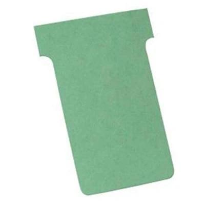 Afbeelding van Nobo, 100 stuks T indexkaarten index 2 groen 2202005