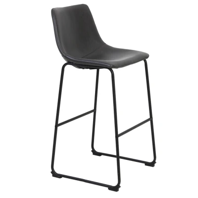 Afbeelding van Jeddo barkruk 73cm pu leer grijs