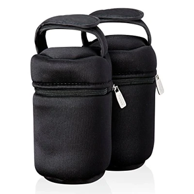 Afbeelding van Tommee Tippee Closer to Nature geïsoleerde tas voor zuigflessen set van 2 zwart