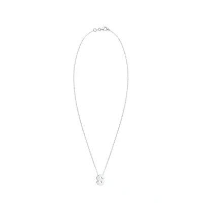 Afbeelding van Elli Halsketting letter C met trendy initialen minimaal 925 Zilver, Sterling Zonder
