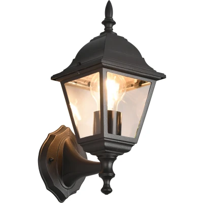 Afbeelding van TRIO LIVENZA Wandlamp Zwart mat excl. 1x E27 4W Buitenverlichting IP44