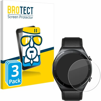 Afbeelding van BROTECT Screenprotector voor Xiaomi Watch S1 Folie Beschermfolie Beschermglas transparant (3 Stuks)
