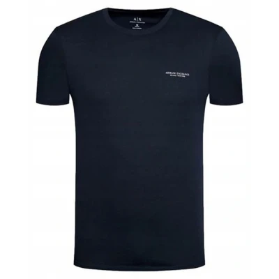 Afbeelding van T shirt Milano / New York Armani Exchange Pour Homme en Bleu Marine
