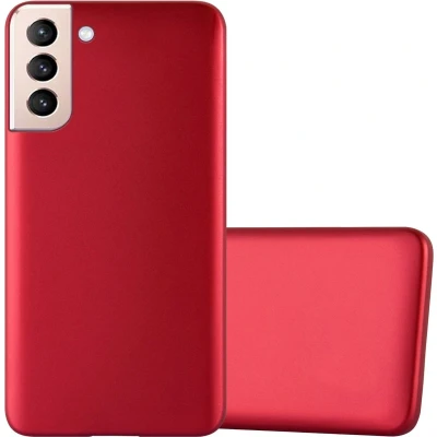 Afbeelding van Cadorabo Hoesje geschikt voor Samsung Galaxy S22 PLUS in METALLIC ROOD Beschermhoes gemaakt van flexibel TPU silicone Case Cover