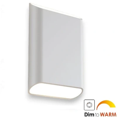 Afbeelding van Wandlamp Diaz L Wit Dim to Warm 2 x 6Watt IP65