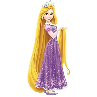 Afbeelding van Herpositioneerbare stickers, reuzen prinses Rapunzel, Disney