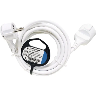 Afbeelding van Kopp 143602080 Stroom Verlengkabel Wit 3.00 m H05VV F 3G 1,5 mm²