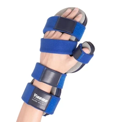 Afbeelding van YiYame Handspalk in rust, polssteun voor carpale tunnel &#039;s nachts tendinitis, artritis, beroerte, vingerspalk het strekken van 5 vingers, geschikt rechts en