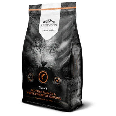 Afbeelding van Riverwood Cat Derma Zalm&amp;Witvis Kattenvoer 6 kg
