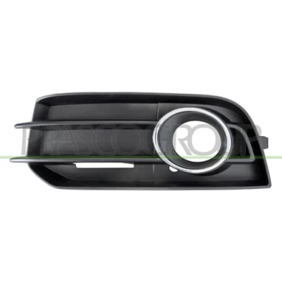 Afbeelding van PRASCO AD1202144 Bumper Grill met gat(en) voor mistlampen Verchroomde rand Links AUDI: A1 Sportback, Hatchback
