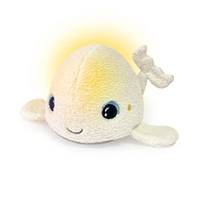 Image de Veilleuse peluche avec sons apaisants Pabobo Beluga Blanc