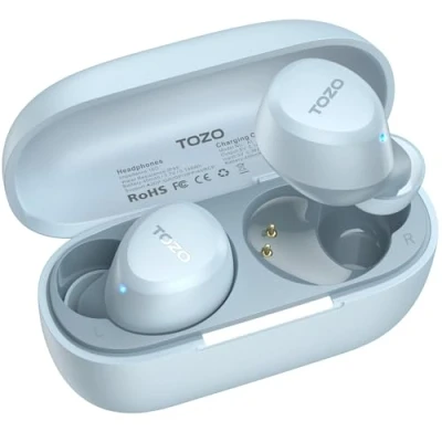 Afbeelding van TOZO A1 Mini Wireless bluetooth 5.3 hoofdtelefoon, lichte draadloze in ear ingebouwde microfoon, gemakkelijk te dragen, hoofdtelefoon (compatibel met kleine oren),