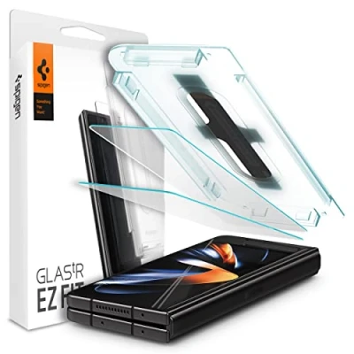 Afbeelding van Spigen Glas.tR EZ Fit gehard glas voor Samsung Galaxy Z Fold 4, 2 stuks, hardheid 9H, krasbestendig, displaybescherming
