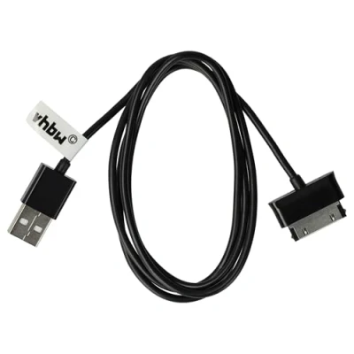 Afbeelding van vhbw USB oplaadkabel compatibel met Samsung Galaxy P1000, Tab 2 GT P5110, P5100, Note 10.1 N8000, N8010, LTE N8020 enz.