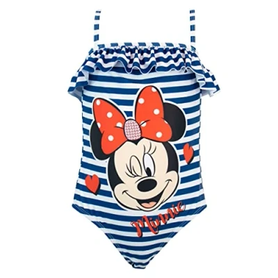 Afbeelding van Disney Minnie Mouse badpak voor meisjes, met pailletten, eendelig, Blauw
