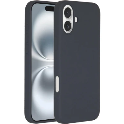 Afbeelding van Accezz Hoesje Geschikt voor iPhone 16 Plus Siliconen Liquid Silicone Backcover MagSafe Donkerblauw