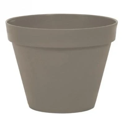 Image de Eda pot rond toscane ø 30cm contenance 10l taupe