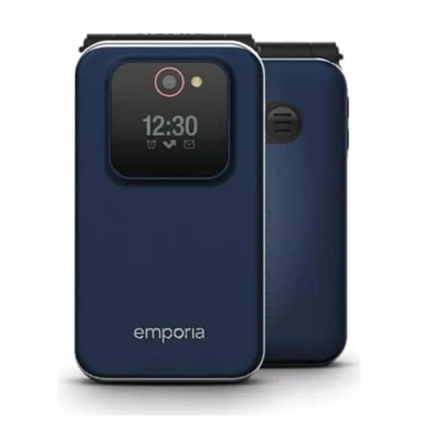 Afbeelding van emporia JOY LTE 2G mobiele telefoon met klep voor senioren zonder contract noodoproepknop, 2,8 inch display, blauw