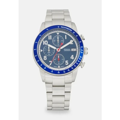 Afbeelding van Fossil Sport Tourer Chronograaf silvercoloured, Heren, Maat: One Size, Silver coloured