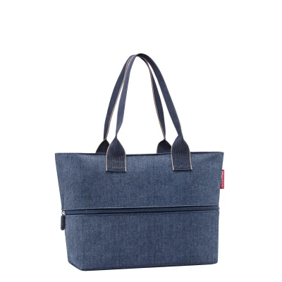 Afbeelding van Reisenthel Shopping Shopper e1 herringbone dark blue