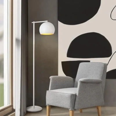 Afbeelding van Staande lamp Skiptvet vloerlamp 156 cm E27 wit