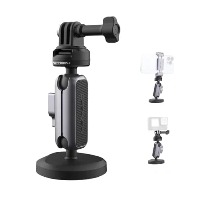 Afbeelding van PGYTECH CapLock Magnetische houder voor DJI OSMO Action 5 Pro/4/3/Pocket 3, Gopro 13/12/11/10, Camera Insta360 Ace Pro 2/X4/One RS/R/X3, dubbele kogelkop met 1/4 inch 20 draden