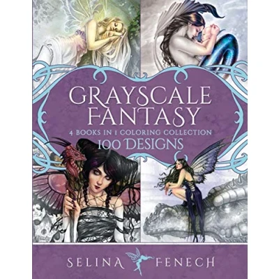 Afbeelding van Fantasy Coloring by Selina Grayscale Collection