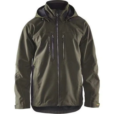 Image de Veste hiver technique vert Olive/noir, respirantétanche