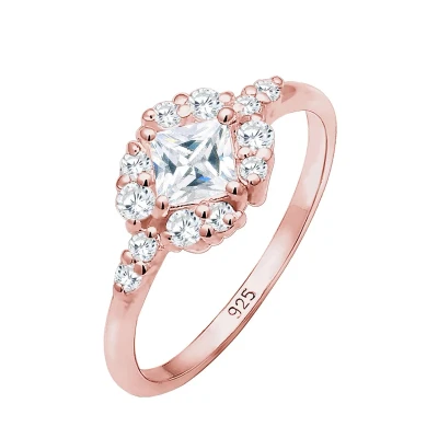 Afbeelding van Elli Ring Rose goldcoloured, Dames, Maat: 52, gold coloured
