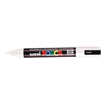 Image de UNIBALL MARQUEUR POSCA PC5M BLANC