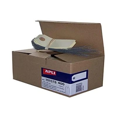 Afbeelding van Apli 101578 Amerikaanse etiketten met draad, 80 x 38 mm, 400 stuks