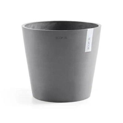 Afbeelding van Ecopots Amsterdam 40 cm grijs planten/bloembak pot