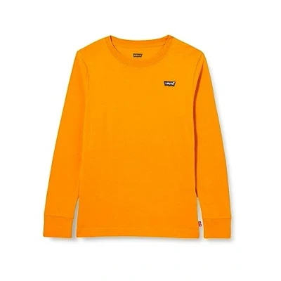 Image de Levi&#039;s Long Sleeve Batwing Chest Hit Tee Garçon, Cathay Spice, 12 ans