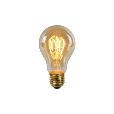 Image de Lucide A60 Ampoule filament Ø 6 cm LED Dim. E27 1x4,9W 2200K Ambre
