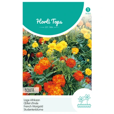 Afbeelding van Tagetes patula nana Bonita dubbelbl. gemengd Hortitops