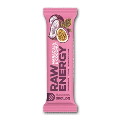 Afbeelding van Bombus Raw Energy Bar Maracuja &amp; Coconut 20 x 50 gram
