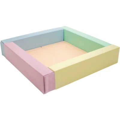 Afbeelding van Iglu foam blokken ballenbad pastelkleur 130 x 25 cm zachte speelblokken