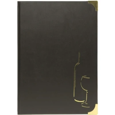 Afbeelding van Securit Wijnmap basic, A4, Zwart, incl. 4 standaard insteekhoezen