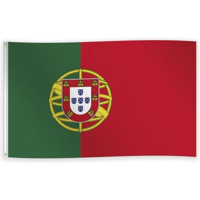 Afbeelding van Gevel vlag Portugal 150x90cm per stuk