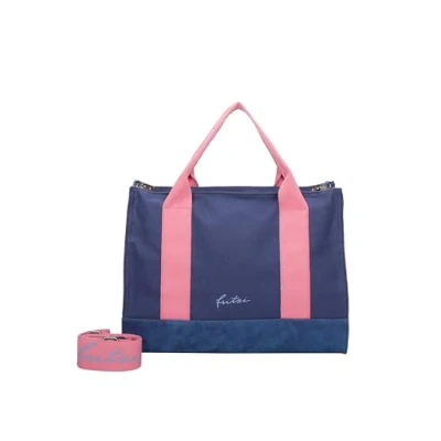 Afbeelding van Fritzi aus Preußen Schoudertas Canvas Tote Bag Navy Blauw