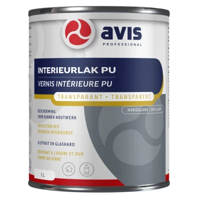 Afbeelding van Avis Polyurethane Hoogglans 1 liter Blanke lak &amp; Beits